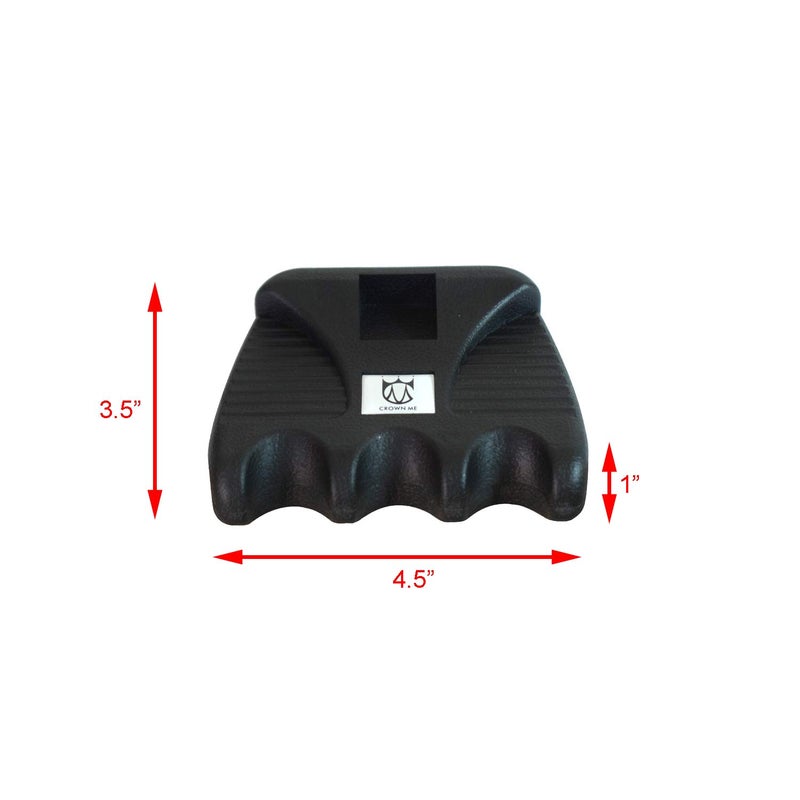 CROWN ME Cue Hoder, Cue Rest Cue Stick Holder, Portable Weighted Billiard Cue Rack with Chalk Holder, Pool Cue Holder, 3 Holes - Image 2